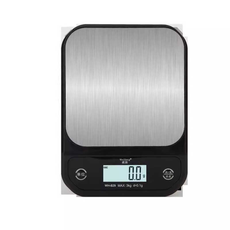 Balança de cozinha doméstica de aço inoxidável 3kg para cozimento de alimentos Balança de cozinha 7kg Balança de platafo