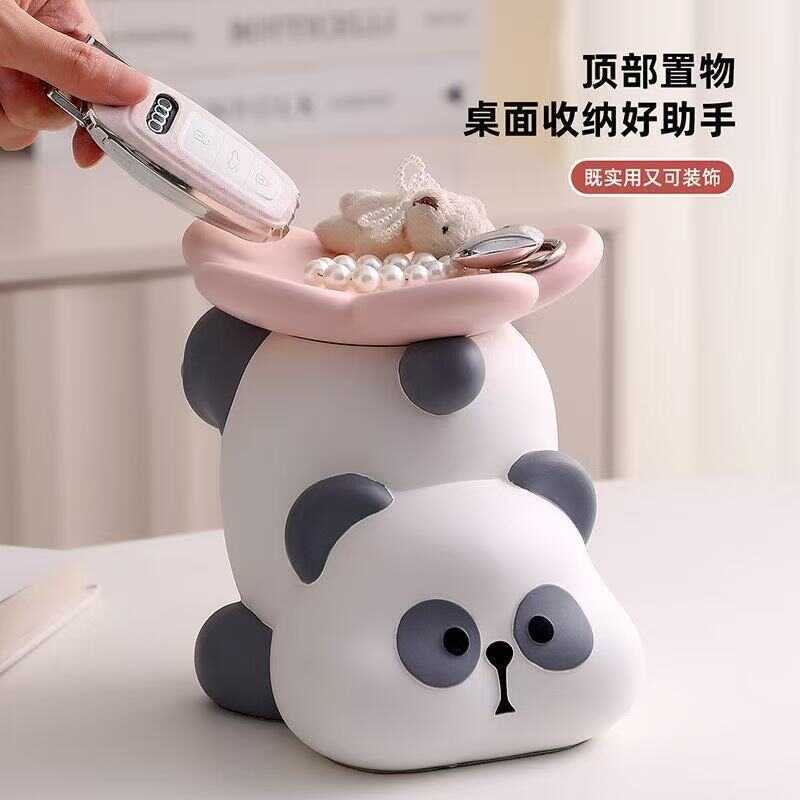 Criativo Panda chave de armazenamento entrada decoração entrada casa sala estar Desktop decoração casa Housewarming novo