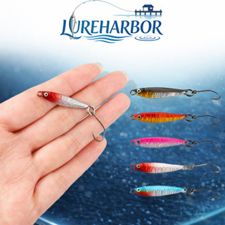 LUREHARBOR Isca Metálica Micro 3g – Para Peixe-Palhaço, Tilápia e Robalo, com Revestimento Laser e Nado Natural em Oferta na Shopee