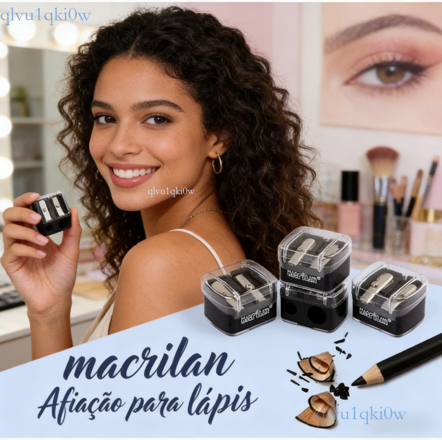 Apontador Macrilan AP01 - Ideal para Lápis de Maquiagem, Design Compacto AP-01 💖ki0ww