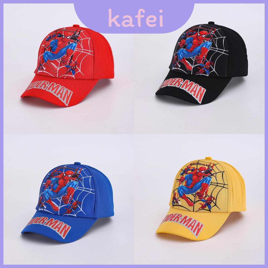 Boné De Beisebol Masculino Infantil Padrão Desenho Animado Com Aba Curta E Guarda-Sol Casual Para