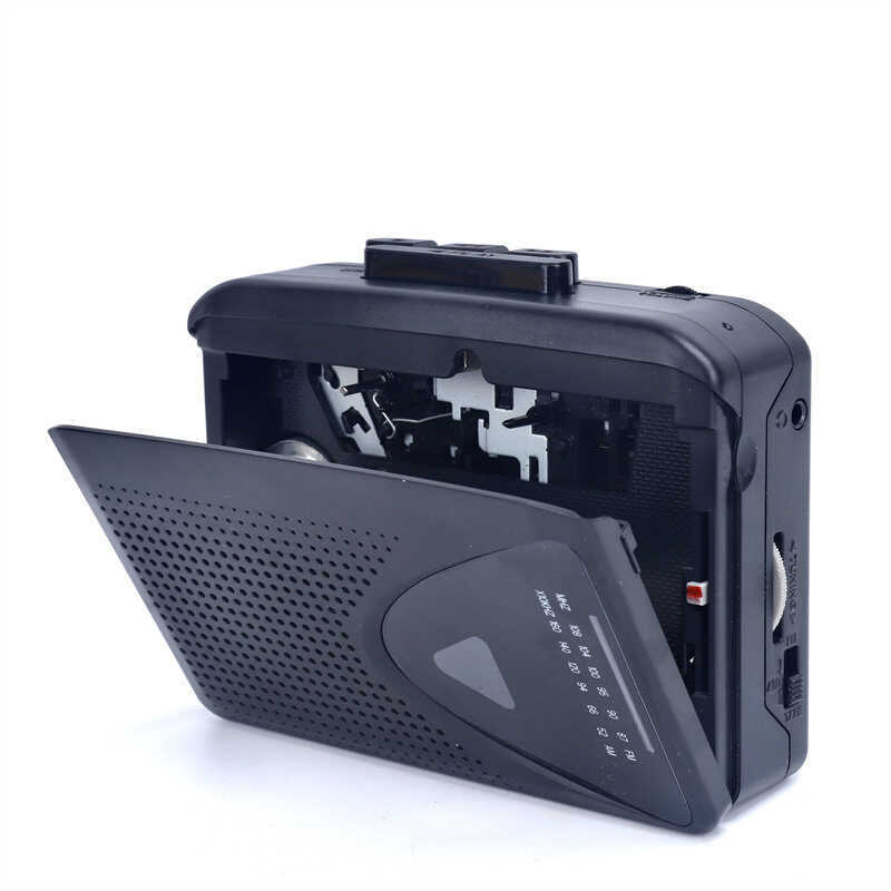 Máquina de fita para aprendizagem em inglês, som aleatório, fita para ouvir alto-falante, rádio AM FM, reprodutor de fit