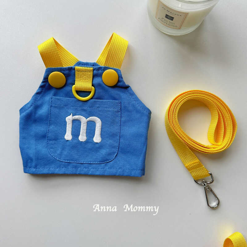 Pet cinta peito filhote de cachorro trela roupas Teddy Bichon Pomeranian colete bonito bonito primavera verão estilo fin