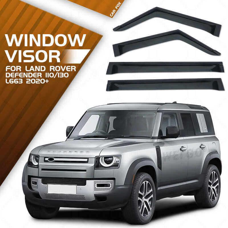 Adequado para Land Rover defenr 110 bloco de chuva janela lateral defenr 90 viseira