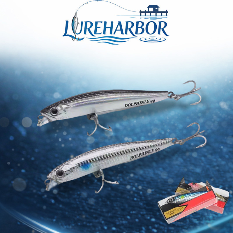LUREHARBOR Long Shot Lápis Submerso Minnow Isca 9g/14g Conjunto Único/5pcs