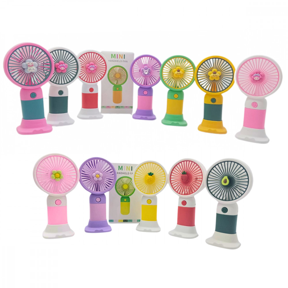 Mini Ventilador Portátil Recarregável de Mesa HandHeld Fan Hmaston