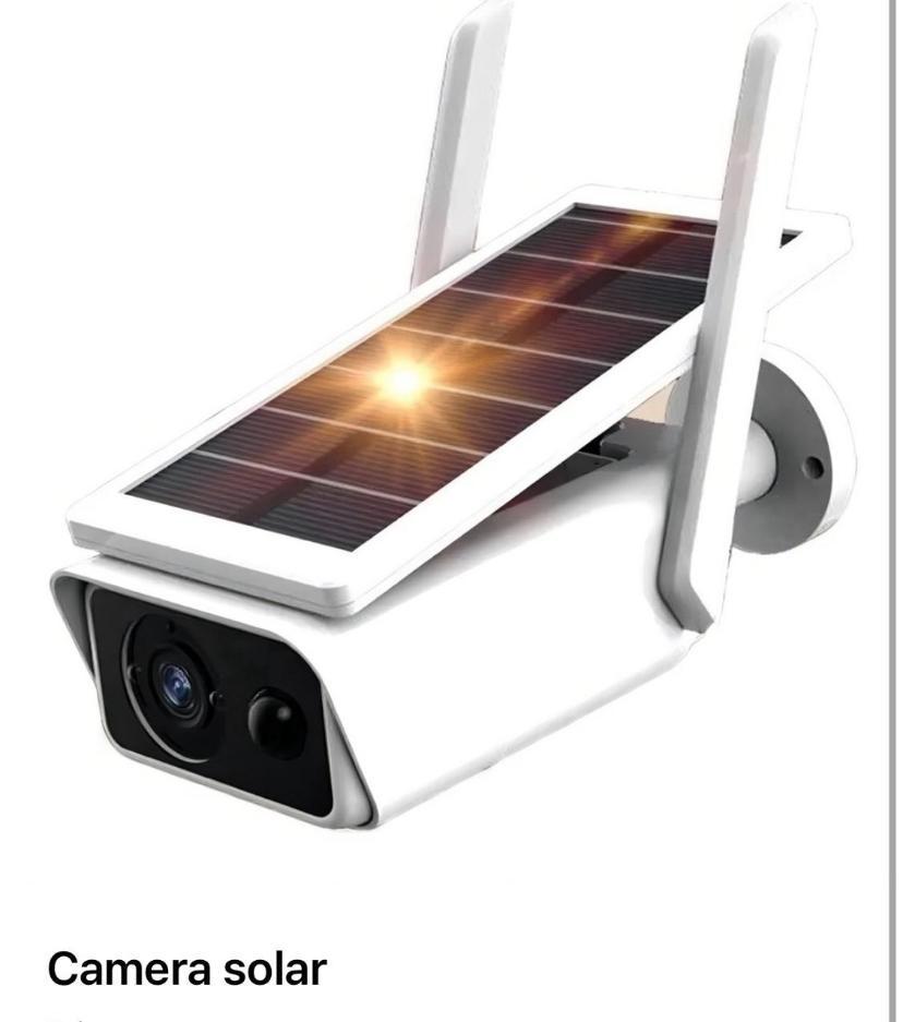 Câmera de Segurança p/ Exterior Recarregável com Luz Solar Wi-Fi FullHD Resistente a Água