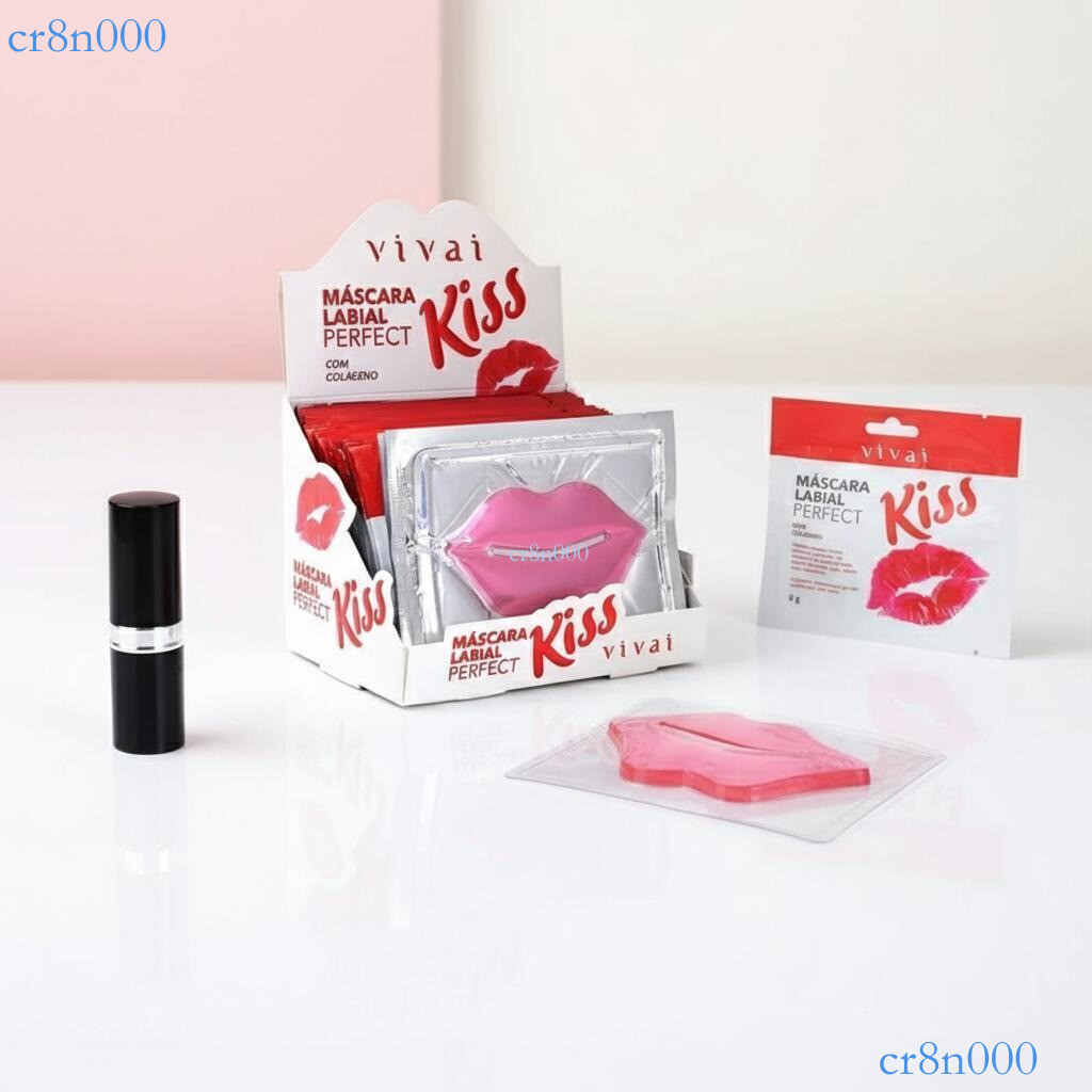 Máscara de Hidratação Labial Vivai Perfect Kiss com Colágeno - Para Lábios Nutridos e Macios 5035.1.1 ✨cr8n000