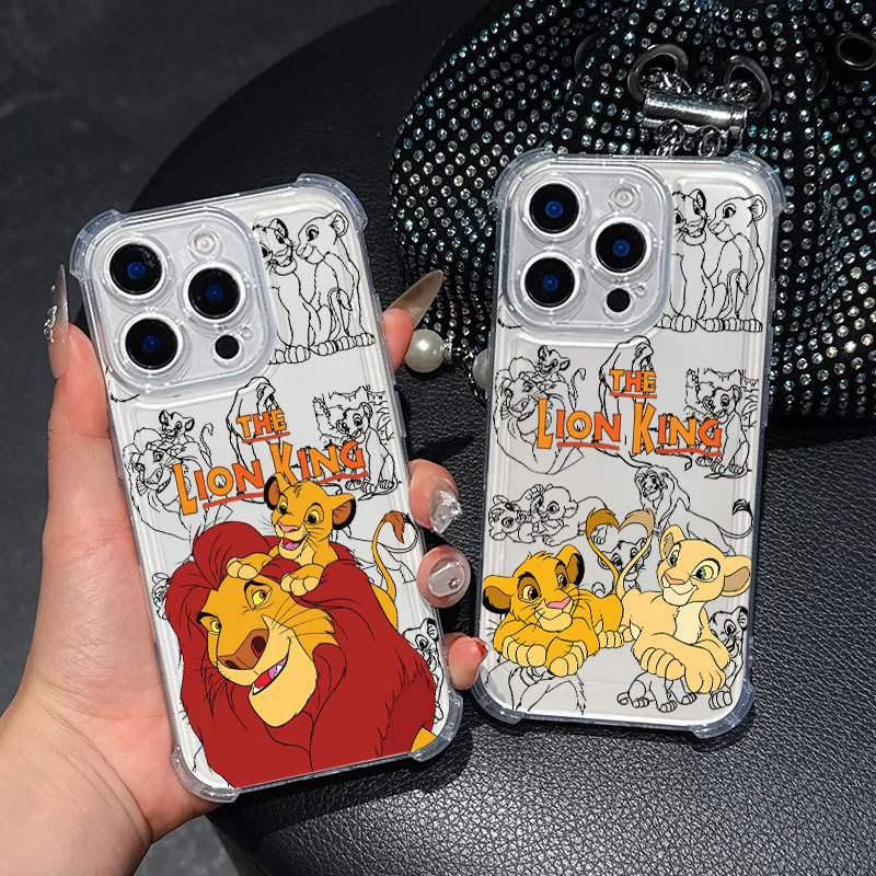Simba O Rei Leão Capa De Telefone Transparente Para Samsung A57 A37 A56 5G A55 A54 A53 A17 A16 A15 A06 A07 A36 5G A35 A3