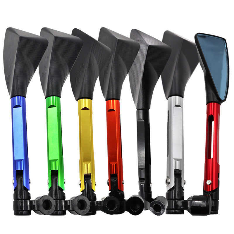 Carro elétrico modificado CNC espelho retrovisor grande fileira carro esportivo triângulo espelho liga alumínio espelho 