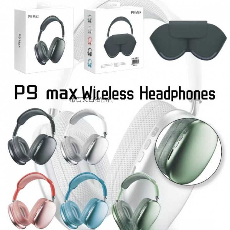 Fone de ouvido bluetooth P9MAX sem fio 5.4 jogo música com microfone longa vida útil da bateria fone de ouvido bluetooth