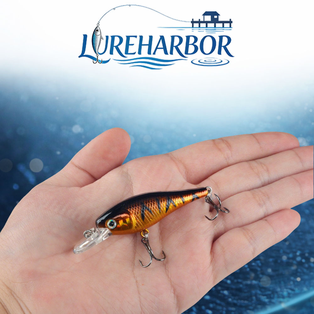 LUREHARBOR 6.5cm/4.8G Isca Flutuante Minnow Isca Simulação De Pesca Ao Ar Livre Biônica Isca Falsa Isca Dura