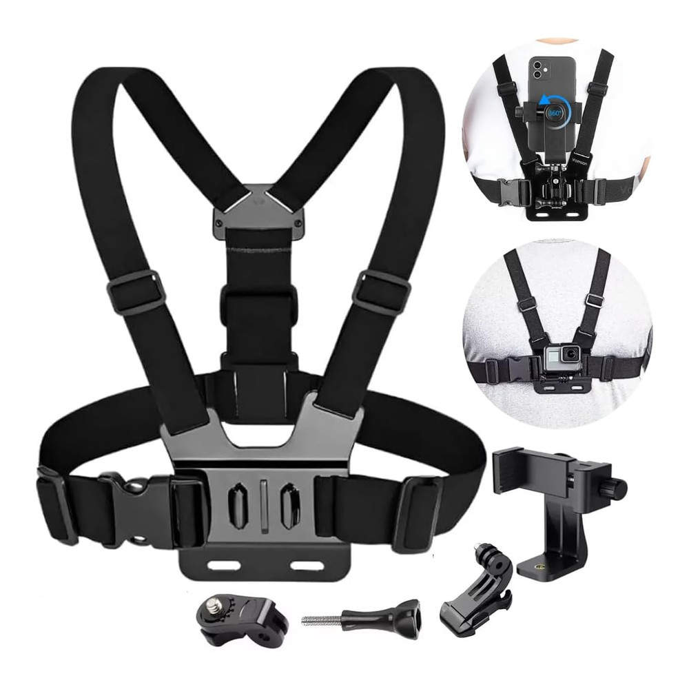 Suporte Peitoral Para Celular e Câmeras