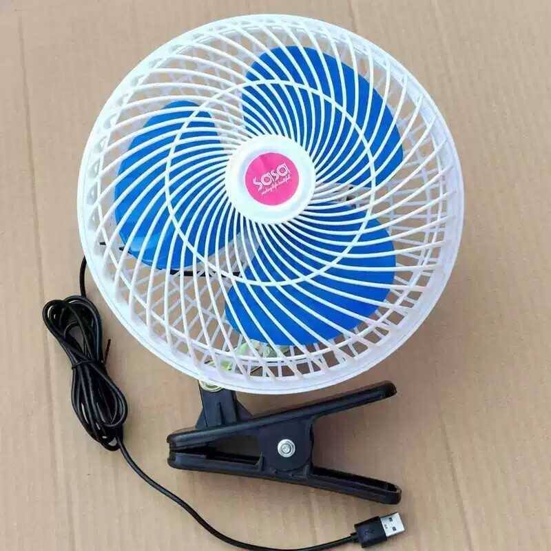 Carro 27cm ventilador tomada USB cabeça dupla 12v24v220v Universal veículo elétrico grande caminhão pequeno carro domést