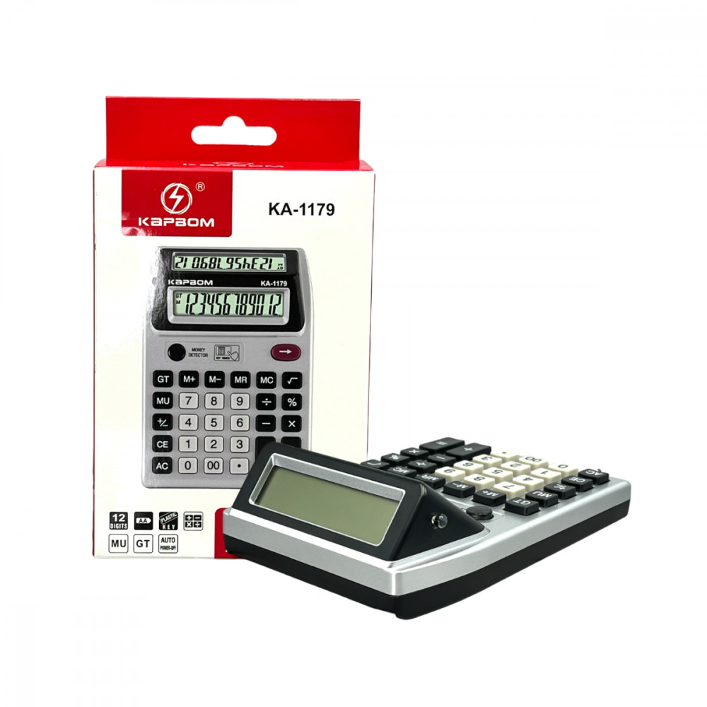 Calculadora Eletrônica de Mesa com 02 Telas LCD Digital Kapbom