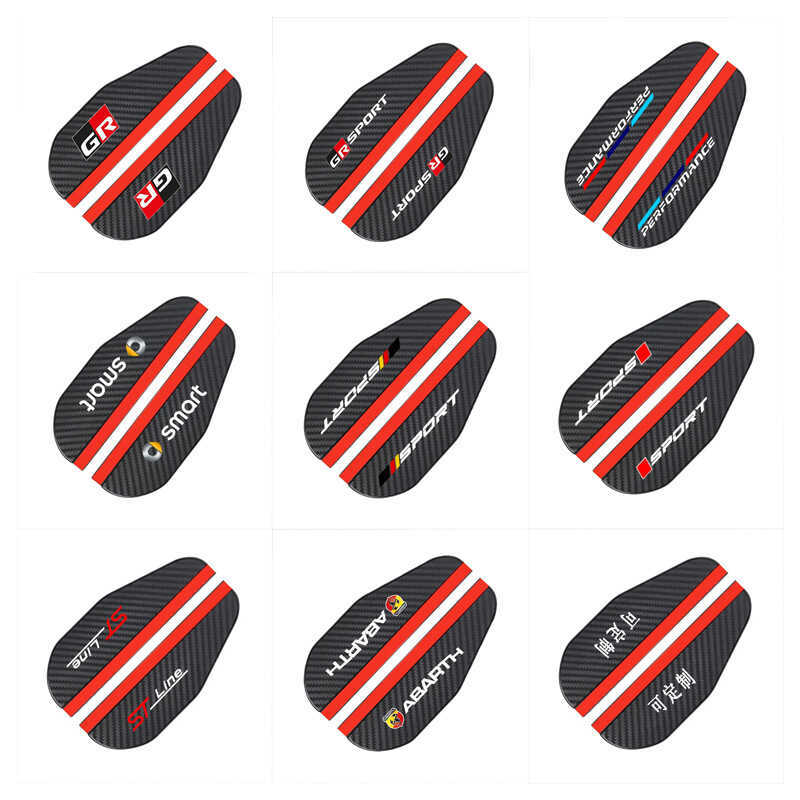 Espelho retrovisor personalizável para carro, proteção contra chuva, textura de fibra de carbono espessada, proteção con