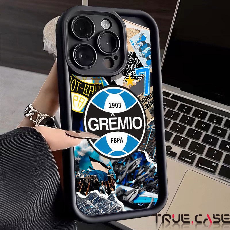 Capinha de Grêmio Futebol para for iPhone 7 8 X XR XS Max 11 12 13 14 15 16 17 Pro Max Plus capa anti impacto