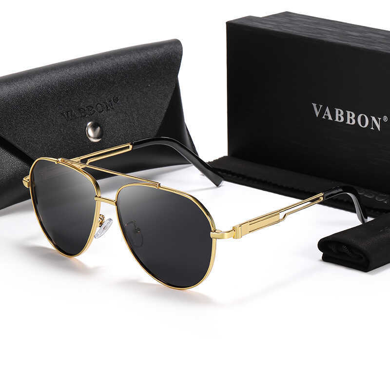Óculos de sol para dirigir masculino, óculos de sol da moda de alta qualidade, óculos de sol polarizados de Metal