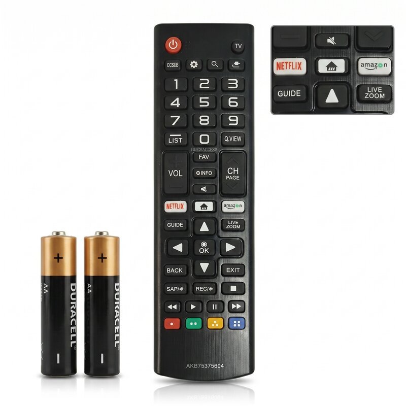 Controle Remoto Universal para Smart TV LG com Pilha | Compatível Fácil de Usar