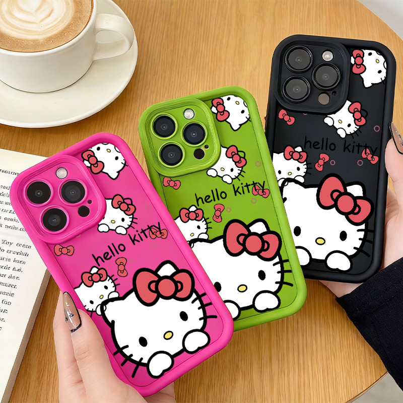Capa Para Samsung A17 A07 A56 A36 A55 A54 A16 A15 A14 A05S A51 A52 A34 A35 A32 A13 Telefone Móvel Olá Kitty Gato BJ
