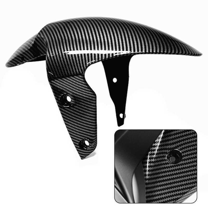 Adequado para Daytona 675/675R 2006-2012 proteção do pára-choque do pneu dianteiro segurar padrão de fibra de carbono