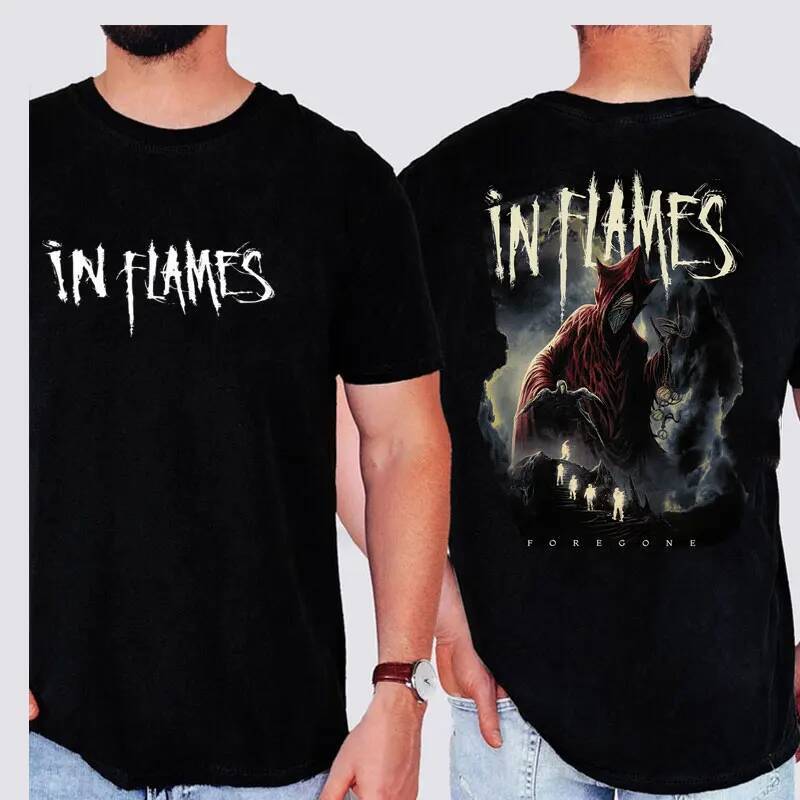 Camiseta in Flames Nothing But Pain Oficial, Estampa de Música da Banda de Heavy Metal Anders Fridén