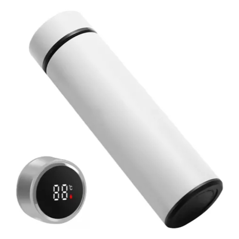 Garrafa LED Térmica Café, Água C/Sensor De Temperatura