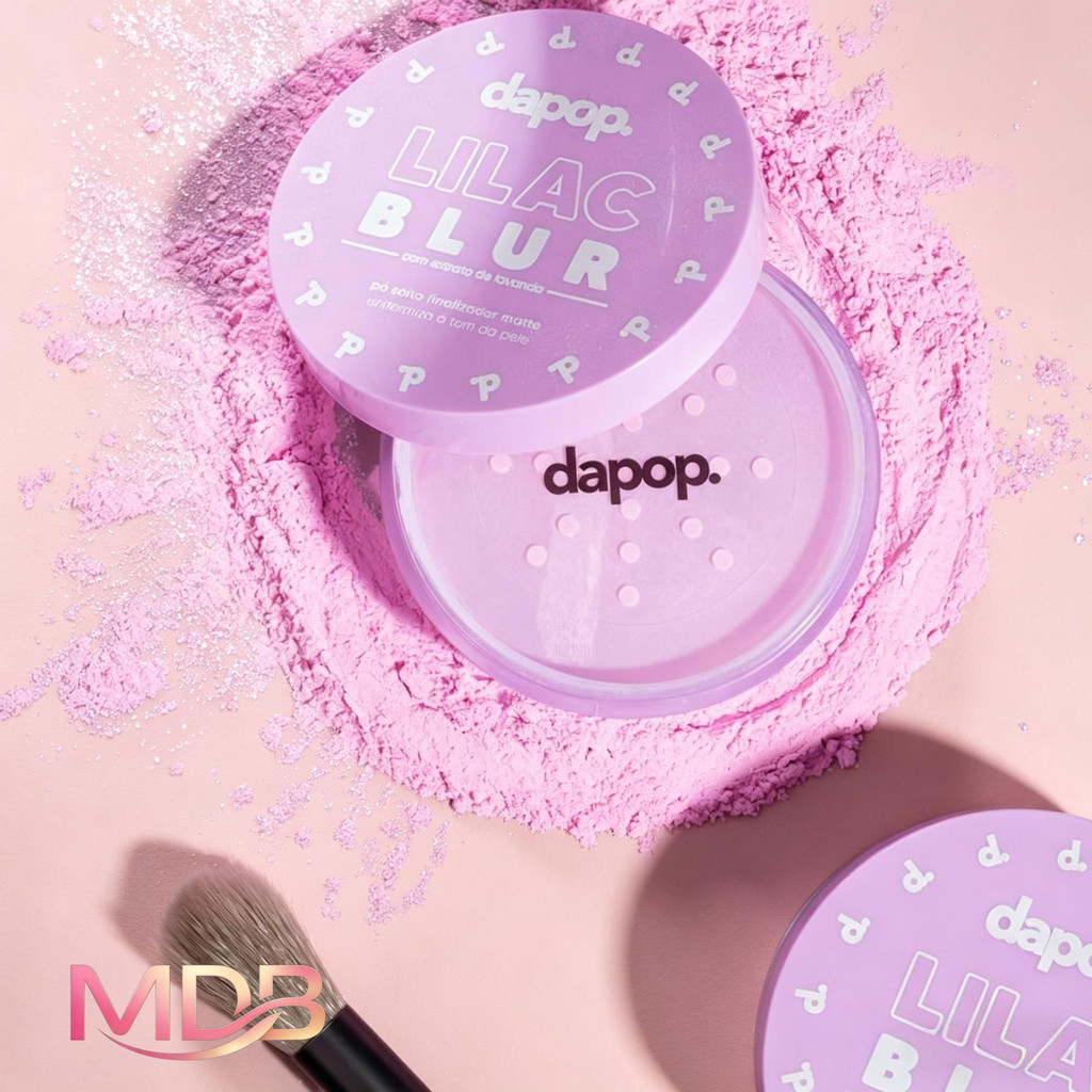 Dapop Pó Lilac Blur – Suave Foco com Efeito Blur, Controle de Oleosidade e Iluminação Natural DP2381
