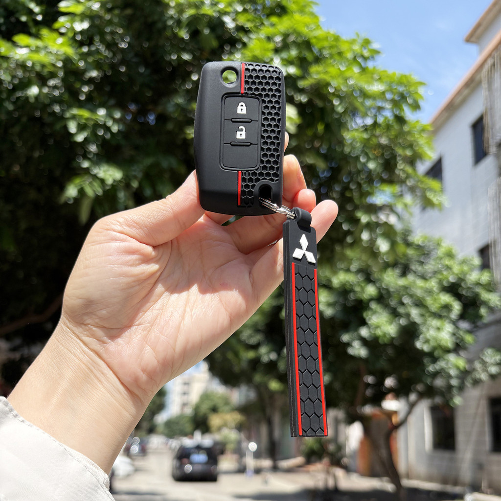 Mitsubishi Xpander Eclipse Mirage Outlander ASX Pajero Cross MQ MR Modificado Flip Silicone Macio Caso Chave Do Carro Es