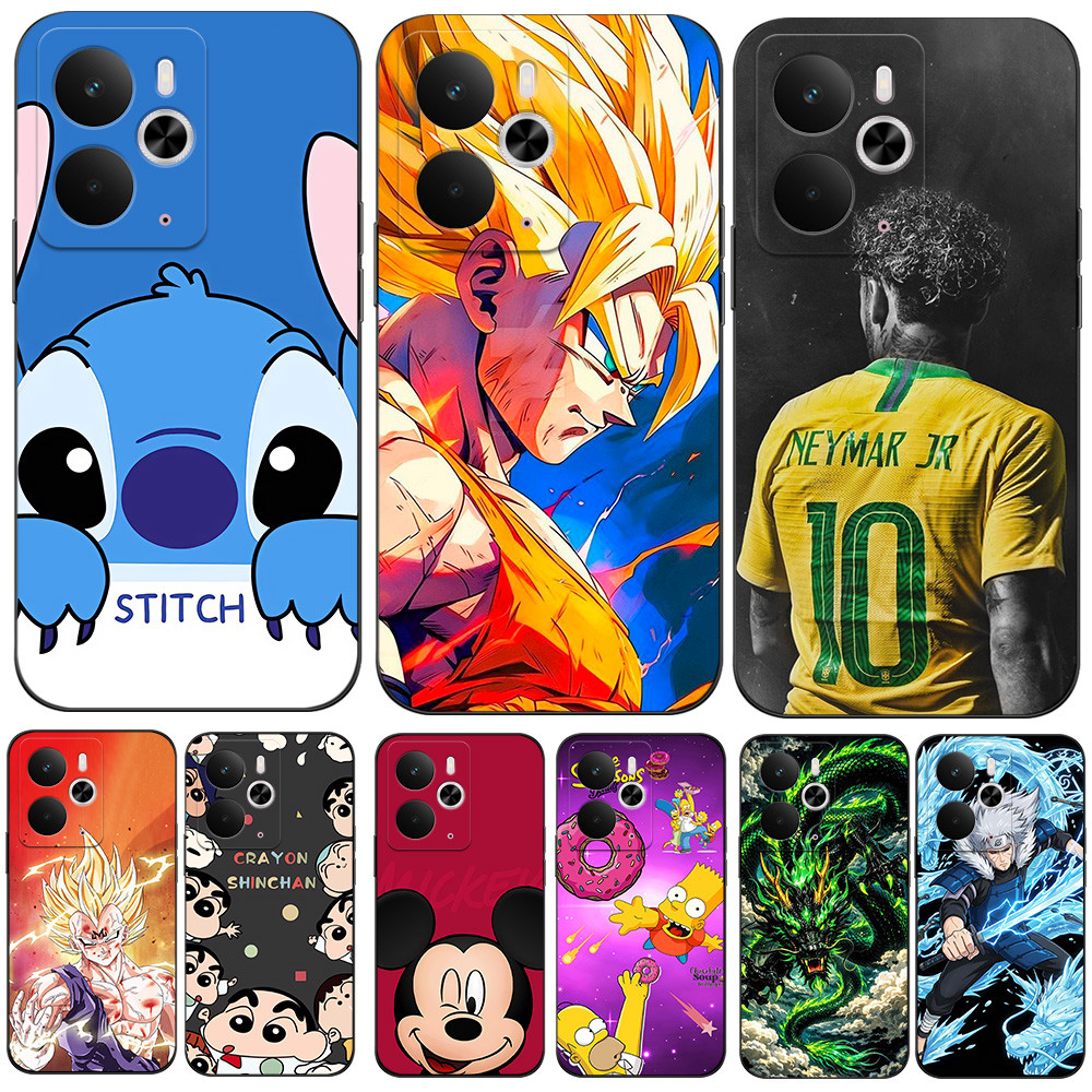 Capa Para OPPO REALME 14T 14 5G De Telefone De Silicone Fofa Ponto De Desenho Animado Dragon Ball