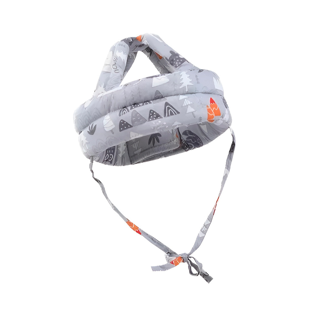 JS Capacete Protetor Infantil Bebê Segurança Cabeça Ajustável Cor:Cinza
