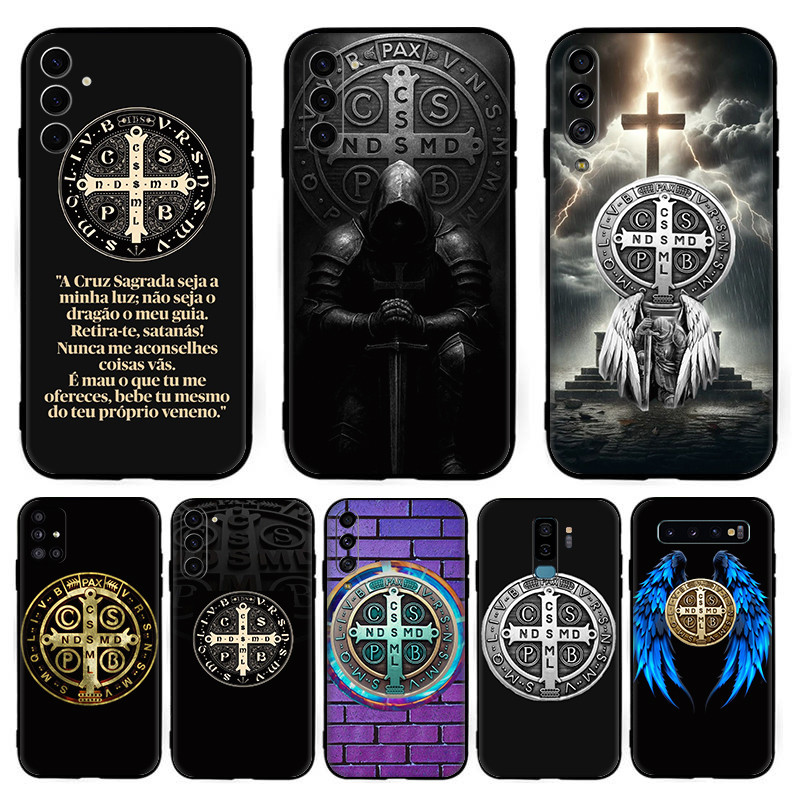 Para Samsung A14 A15 A16 A20 A30 A20S A21 A21S A22 A23 A24 A31 São Bento Macio TPU silicone Preto Caso De Telefone 5Y4