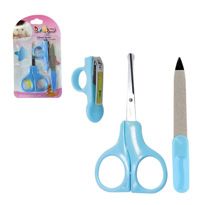 Kit de Higiene Infantil: Cortador de Unha, Tesoura e Lima - Cuidados Essenciais para Bebês!