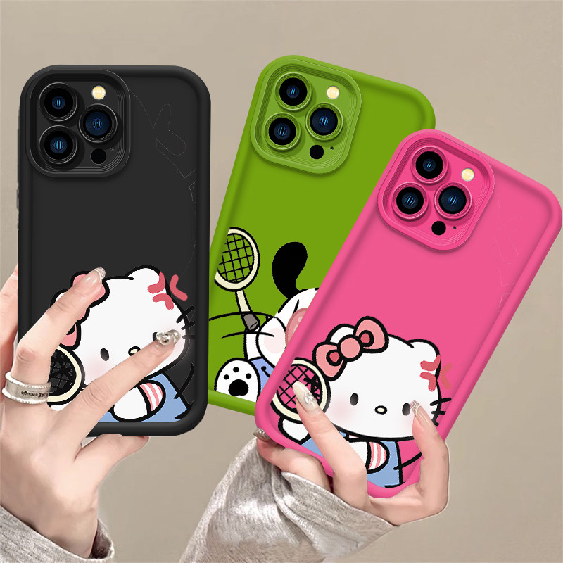 Capa Para iPhone 17 16 15 14 13 12 11 Pro Max Plus Air XR Anti Queda Silicone Softcase Tênis KT ZB