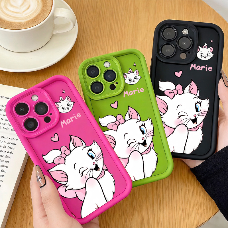 Capa Para Samsung A17 A07 A56 A36 A55 A54 A16 A15 A14 A05S A51 A52 A34 A35 A32 A13 Telefone Móvel Marie O Gato NKcase