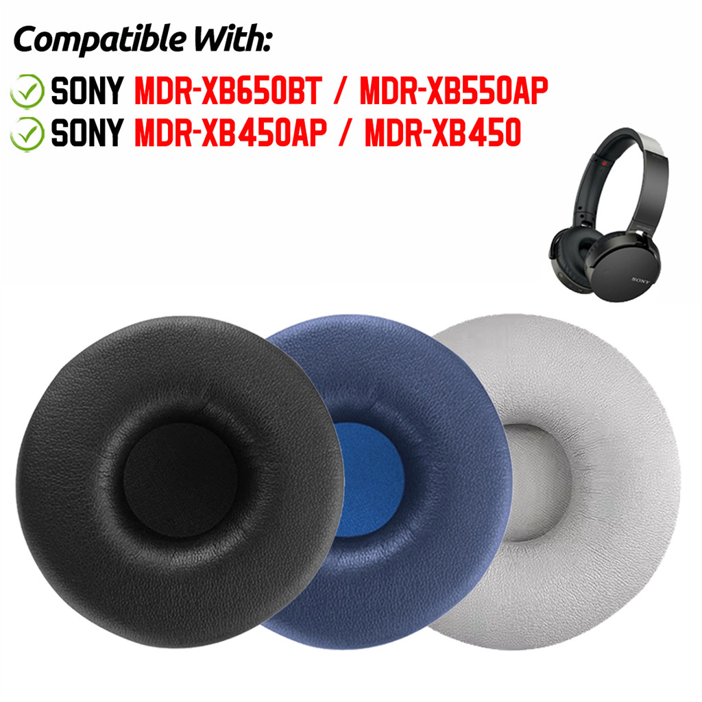Para Sony MDR-XB550AP XB650BT XB450 XB450AP Fone De Ouvido Earpads Almofada Esponja Earmuffs Substituição Capa