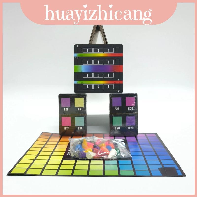 Hues And Cues Um Jogo De Adivinhação De Cores Clues Puzzle Toy Com Elementos De Plástico Para Interação E Aprendizagem P