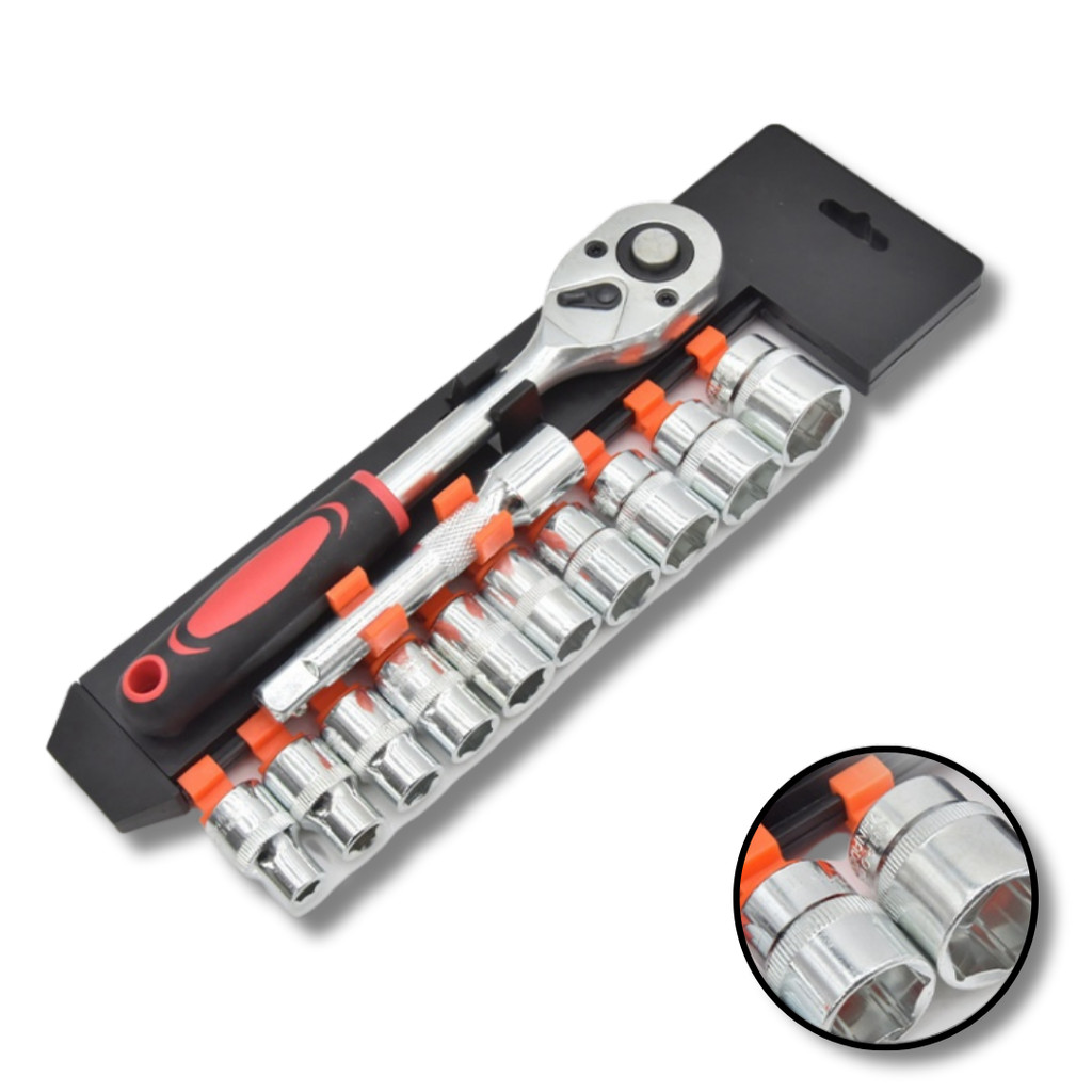 jogo de soquete 1/4" com 12 Peças SN74 Snel Ferramentas