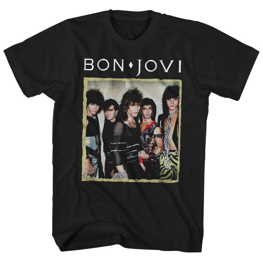 Metal Bon Jovi Rock Band Casual T-Shirt Men's and Women's Luxury Band Brand Top 2026 New Band
