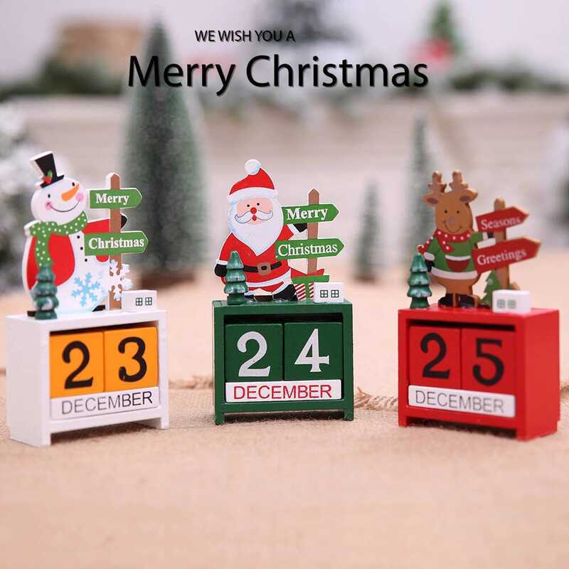 Decoração de natal calendário decoração para casa sala estar Desktop criativo casa Interior escritório decoração