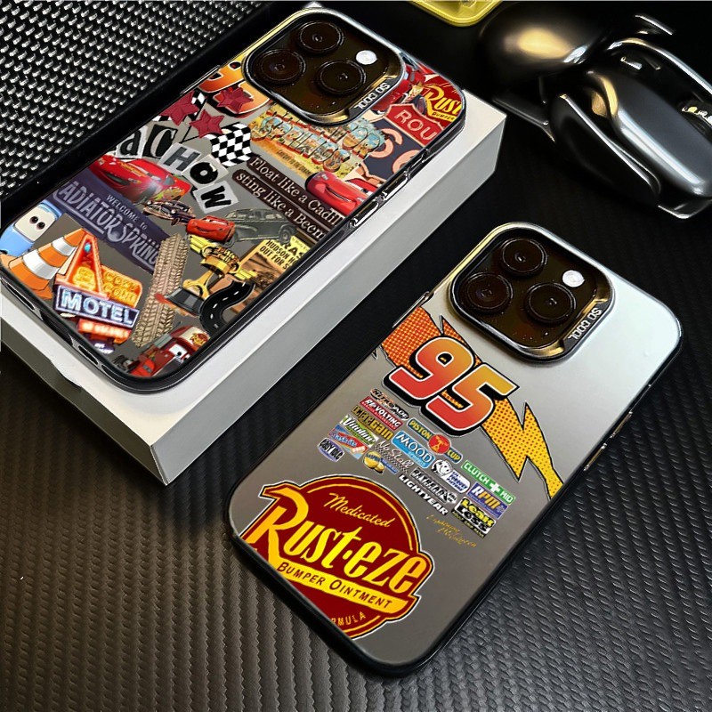 Lightning McQueen 95 Carros Caso De Telefone Para iPhone17 15 14 13 11 12 16 Pro Max 14 15 7 8 Plus Capa Dura IMD — imagem 2 de 2