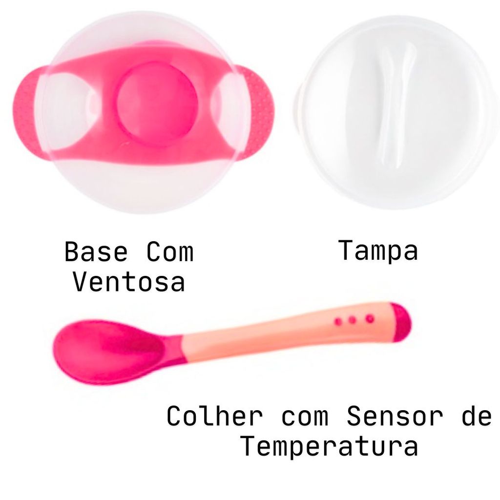 Porta Papinha Cs-12A Western Cor: Rosa