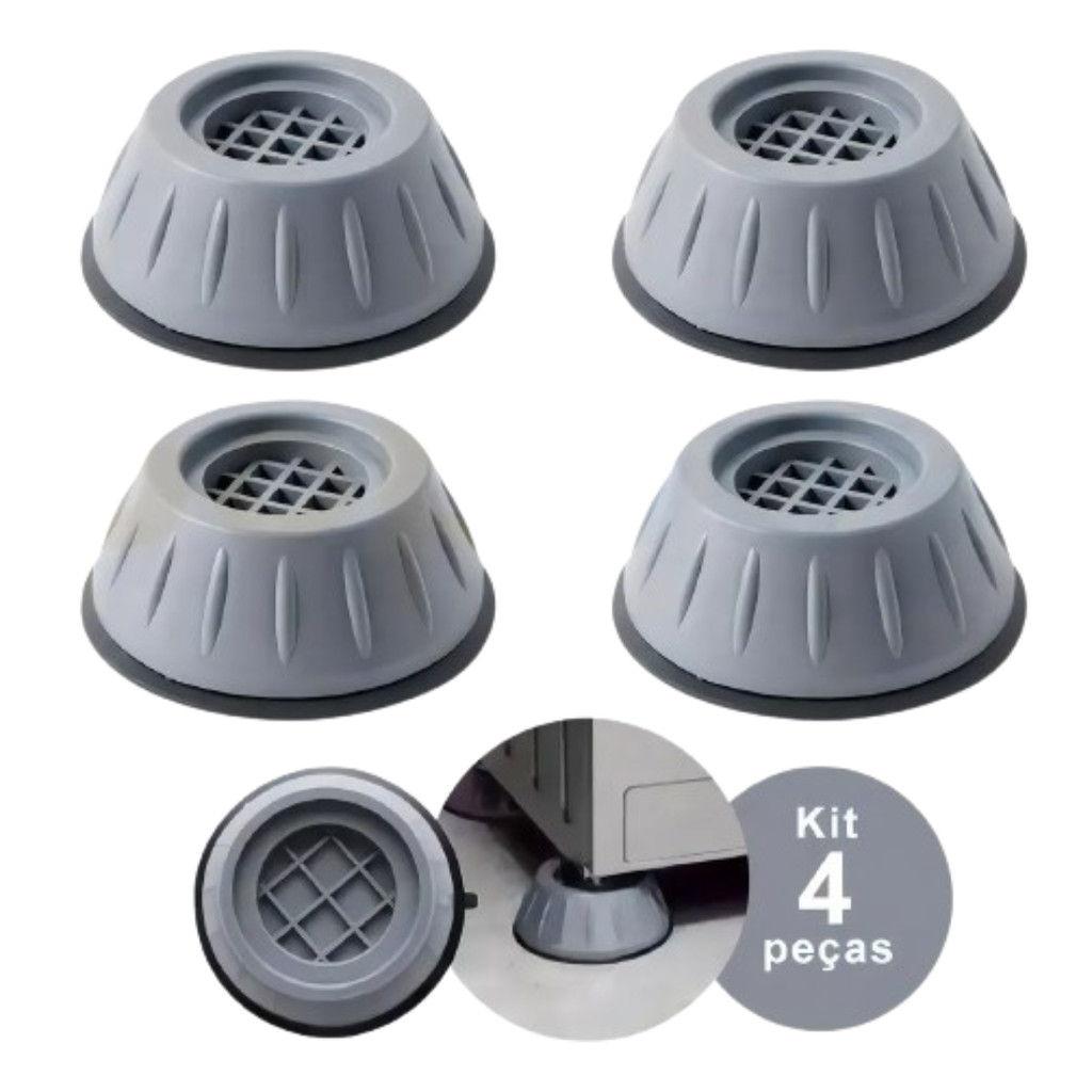 Pé-Base Antivibração Universal para Eletrodomésticos - MZ33098