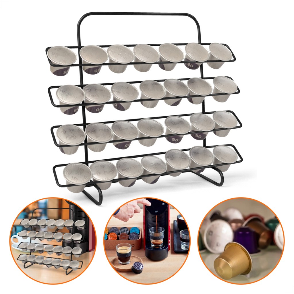Suporte Compacto para Cápsulas Nespresso - Mantenha Seu Café Organizado com Estilo