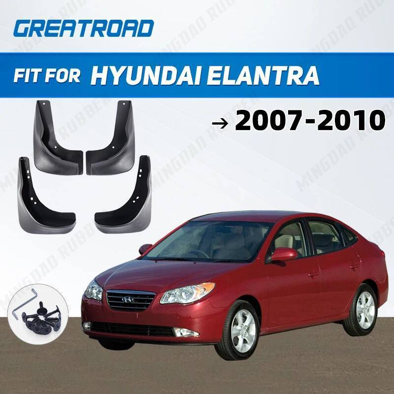 4 Pçs Guarda-Lamas Traseiros Da Roda Do Carro Para Hyundai Elantra HD 2007 2008 2009 2010 Revestimento Respingo Mud Flap