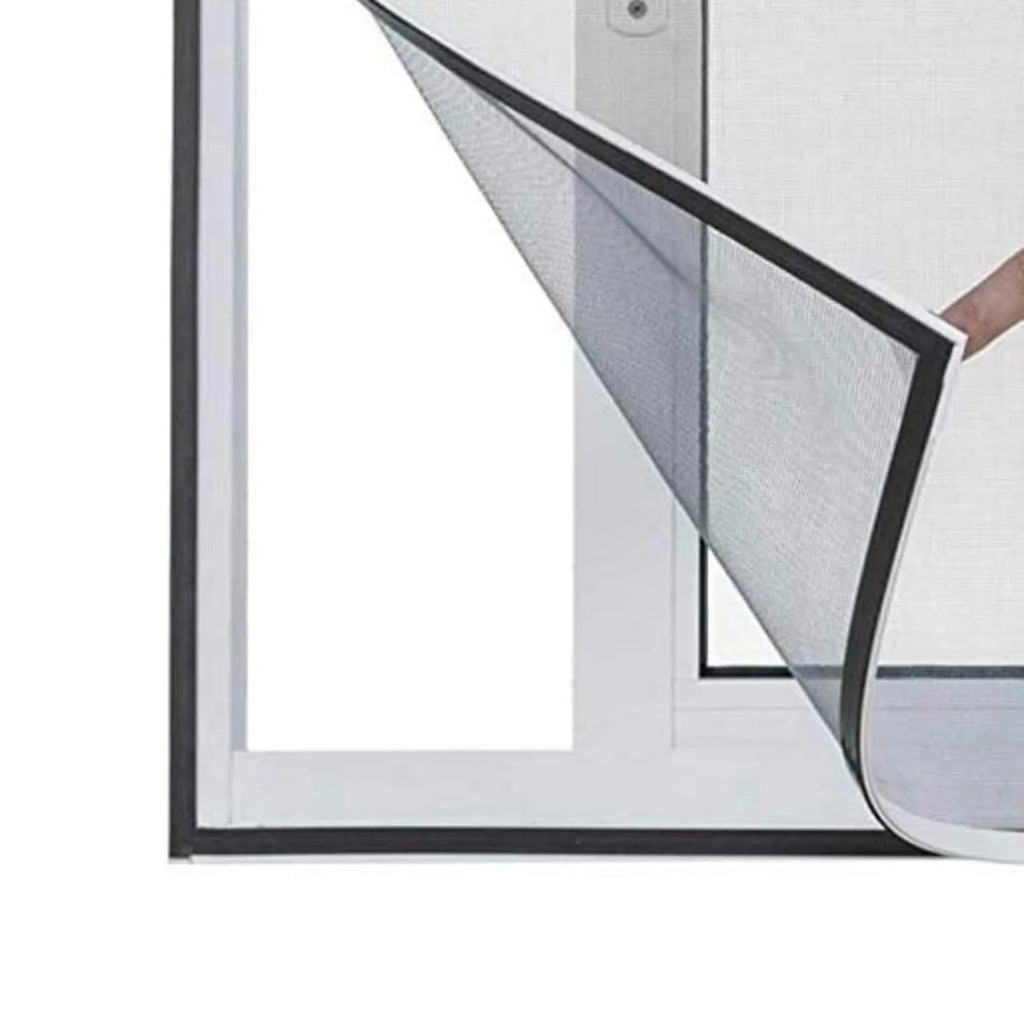 JS Tela Mosquiteiro Magnetica Para Janela Rede Removivel Anti Insetos Facil Instalação Branco