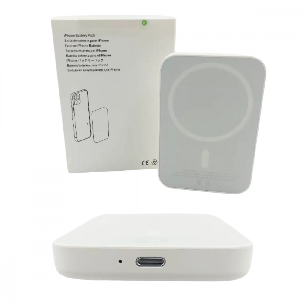Bateria Externa Portátil 5000mAh Sem Fio Indução Ultra Fino Power Bank Qi Universal Turbo ML-4CD