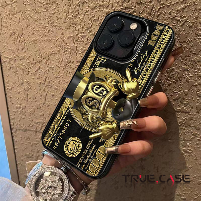 Capinha Capa de Anti queda fosco Padrão de dinheiro Aplica se a IPhone XR XS XSM