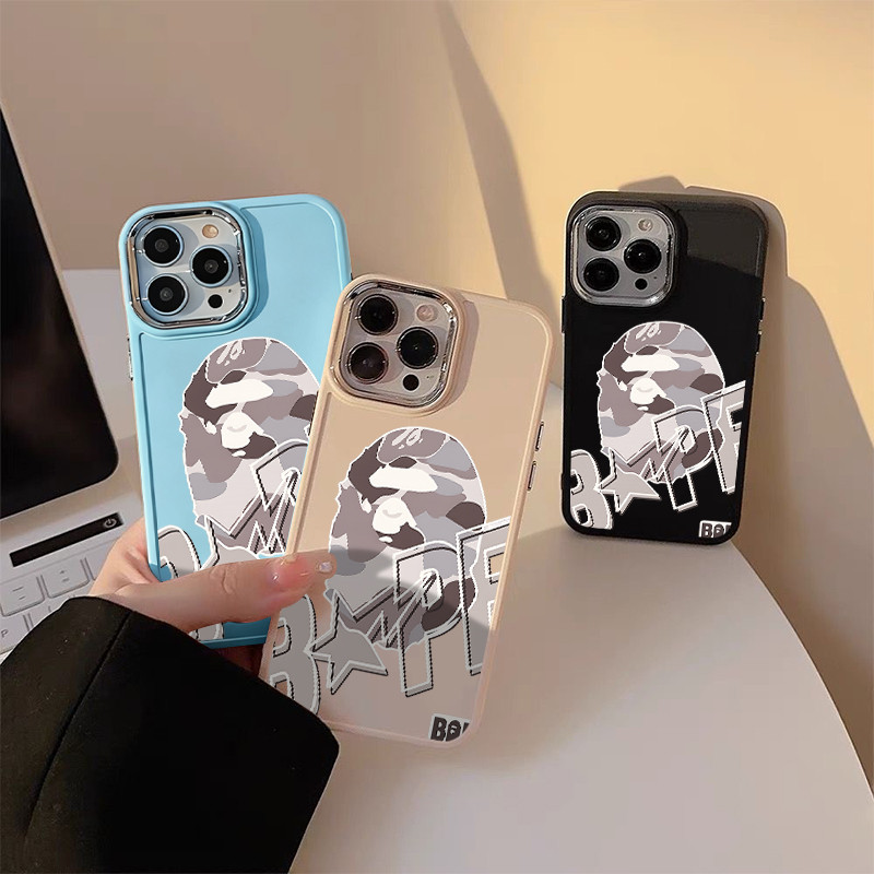 Bape TPU anti-impacto Capinha Capa Para IPHONE 11 17 12 PRO X 15 AIR XR MAX XS 16 MAX 14 13