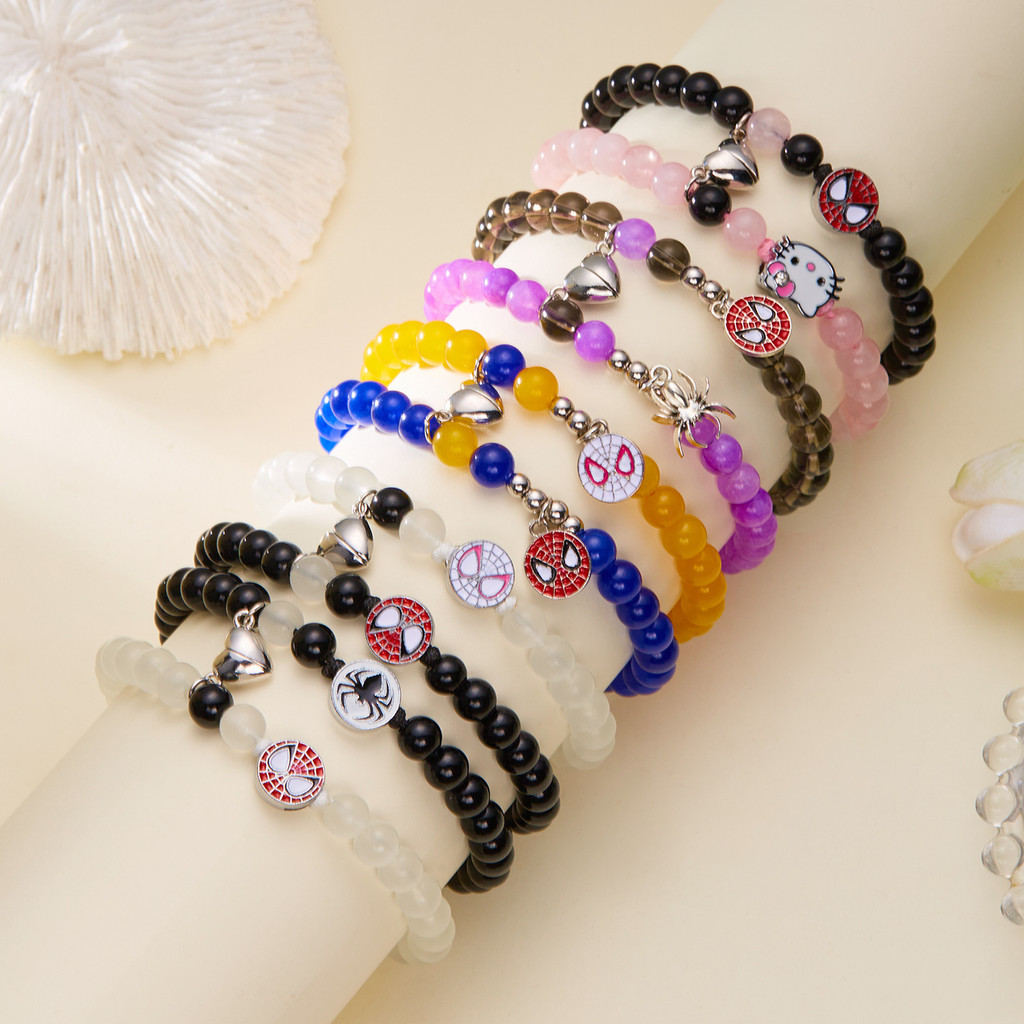 Joias Magnéticas Da Mão Do Homem Aranha Para A Amizade Das Mulheres Presente